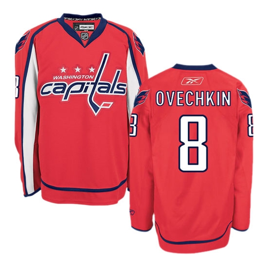 Alex Ovechkin Washington Capitals Authentic Home Reebok Jersey - Red