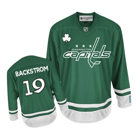 Nicklas Backstrom Washington Capitals Authentic St Patty's Day Reebok Jersey - Green