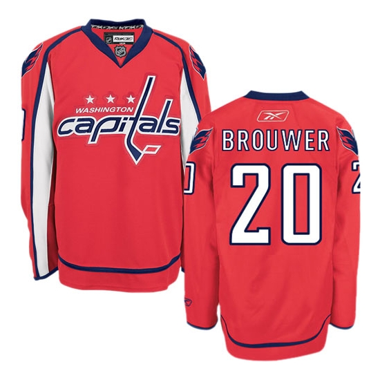 Troy Brouwer Washington Capitals Premier Home Reebok Jersey - Red
