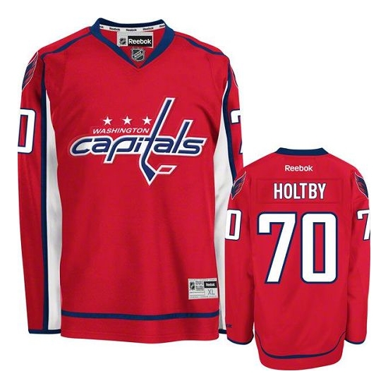 Braden Holtby Washington Capitals Premier Home Reebok Jersey - Red