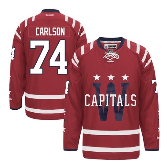 John Carlson Washington Capitals Premier 2015 Winter Classic Reebok Jersey - Red