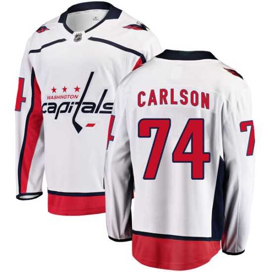 John Carlson Washington Capitals Youth Breakaway Away Fanatics Branded Jersey - White