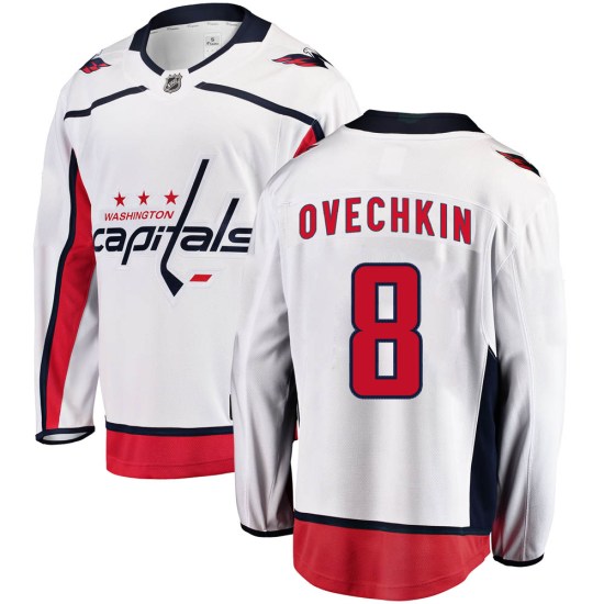 Alex Ovechkin Washington Capitals Youth Breakaway Away Fanatics Branded Jersey - White