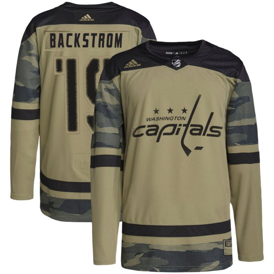 Nicklas Backstrom Washington Capitals Authentic Military Appreciation Practice Adidas Jersey - Camo