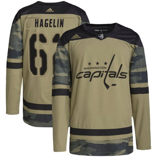 Carl Hagelin Washington Capitals Authentic Military Appreciation Practice Adidas Jersey - Camo