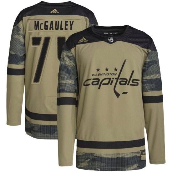 Tim McGauley Washington Capitals Authentic Military Appreciation Practice Adidas Jersey - Camo