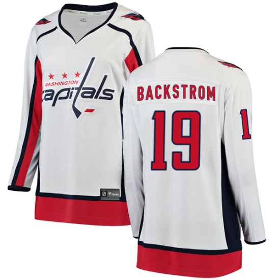 Nicklas Backstrom Washington Capitals Women's Breakaway Away Fanatics Branded Jersey - White