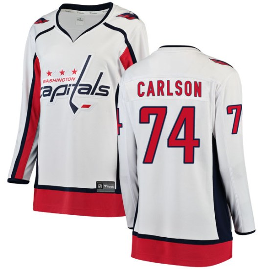John Carlson Washington Capitals Women's Breakaway Away Fanatics Branded Jersey - White