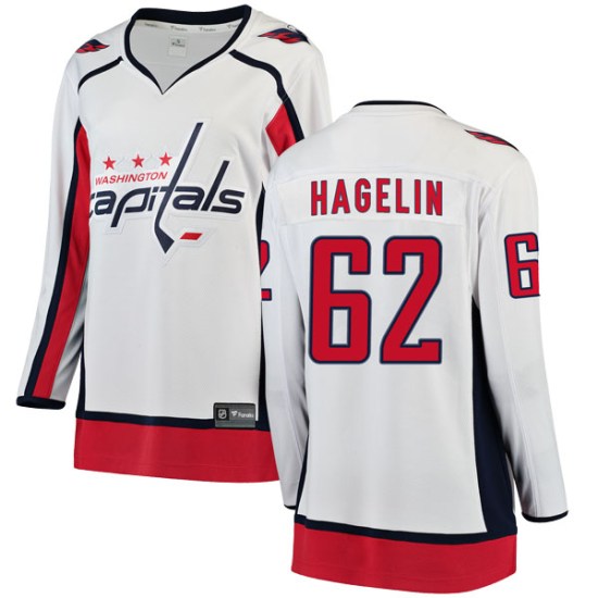 Carl Hagelin Washington Capitals Women's Breakaway Away Fanatics Branded Jersey - White