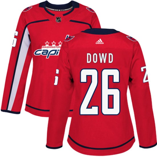 Nic Dowd Washington Capitals Women's Authentic Home Adidas Jersey - Red