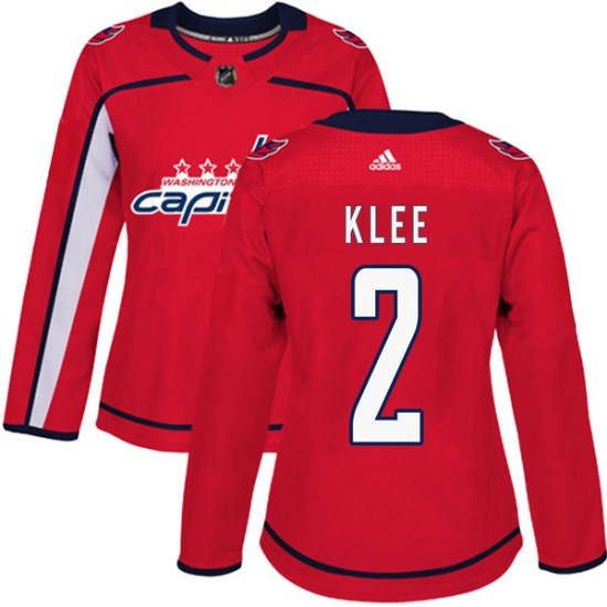 Ken Klee Washington Capitals Women's Authentic Home Adidas Jersey - Red