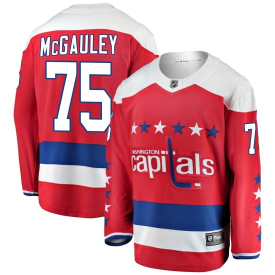 Tim McGauley Washington Capitals Breakaway Alternate Fanatics Branded Jersey - Red