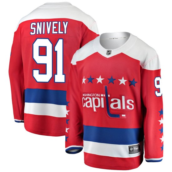 Joe Snively Washington Capitals Breakaway Alternate Fanatics Branded Jersey - Red