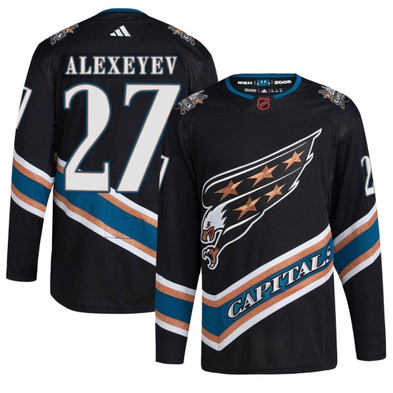 Alexander Alexeyev Washington Capitals Authentic Reverse Retro 2.0 Adidas Jersey - Black
