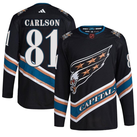 Adam Carlson Washington Capitals Authentic Reverse Retro 2.0 Adidas Jersey - Black