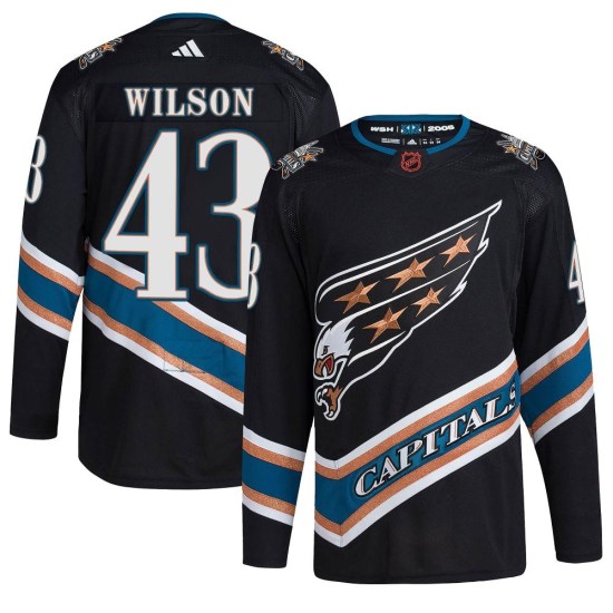 Tom Wilson Washington Capitals Authentic Reverse Retro 2.0 Adidas Jersey - Black