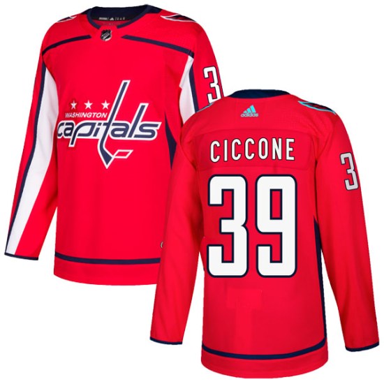Enrico Ciccone Washington Capitals Authentic Home Adidas Jersey - Red