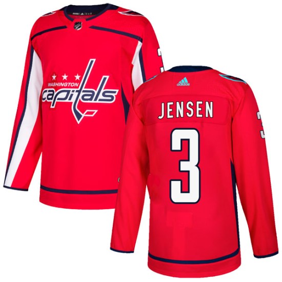 Nick Jensen Washington Capitals Authentic Home Adidas Jersey - Red