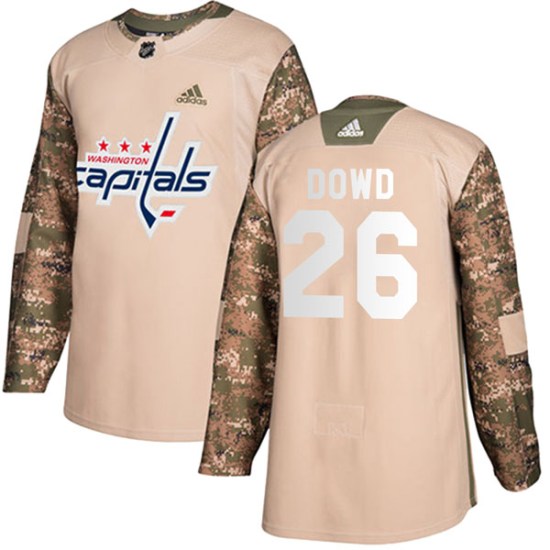 Nic Dowd Washington Capitals Youth Authentic Veterans Day Practice Adidas Jersey - Camo