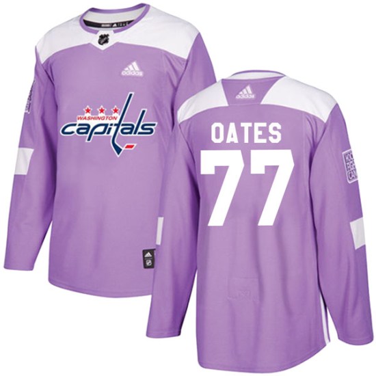 Adam Oates Washington Capitals Authentic Fights Cancer Practice Adidas Jersey - Purple
