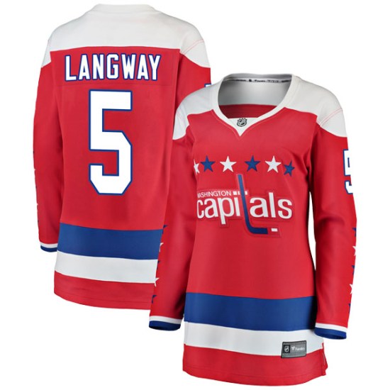 Rod Langway Washington Capitals Women's Breakaway Alternate Fanatics Branded Jersey - Red
