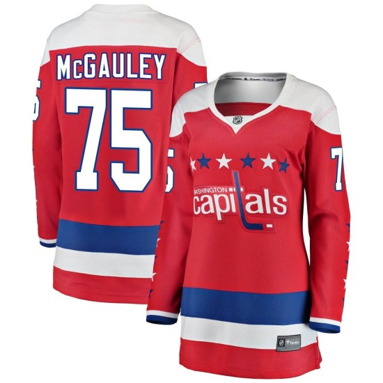 Tim McGauley Washington Capitals Women's Breakaway Alternate Fanatics Branded Jersey - Red