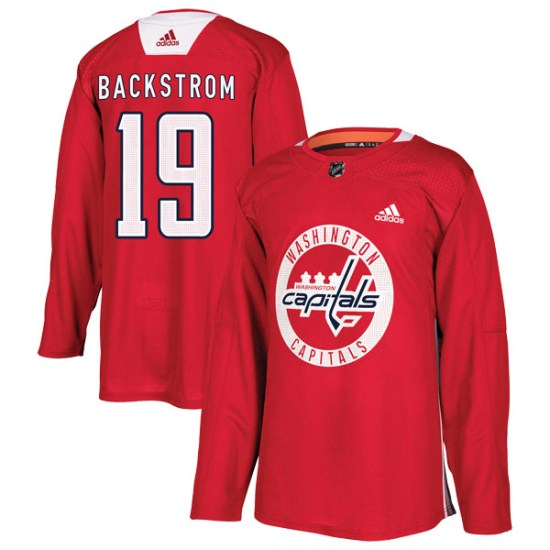 Nicklas Backstrom Washington Capitals Authentic Practice Adidas Jersey - Red
