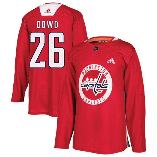 Nic Dowd Washington Capitals Authentic Practice Adidas Jersey - Red