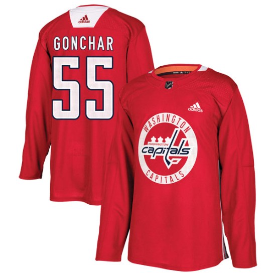 Sergei Gonchar Washington Capitals Authentic Practice Adidas Jersey - Red