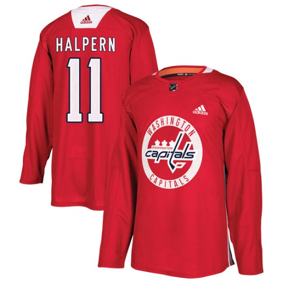 Jeff Halpern Washington Capitals Authentic Practice Adidas Jersey - Red
