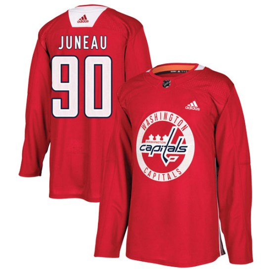 Joe Juneau Washington Capitals Authentic Practice Adidas Jersey - Red
