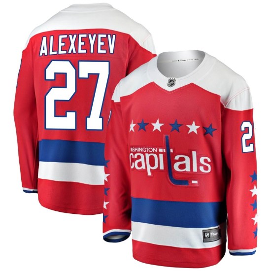 Alexander Alexeyev Washington Capitals Youth Breakaway Alternate Fanatics Branded Jersey - Red