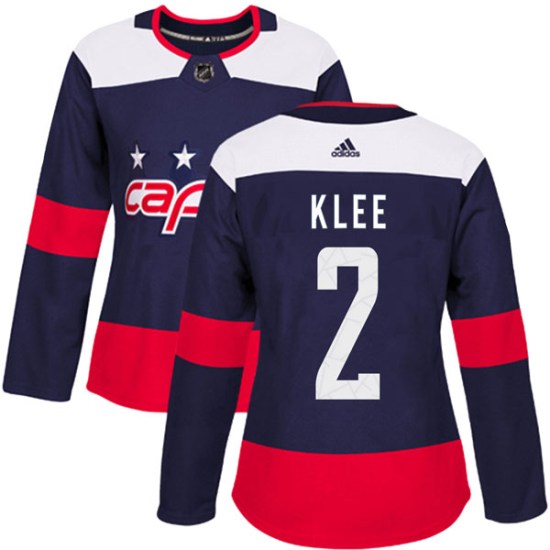 Ken Klee Washington Capitals Women's Authentic 2018 Stadium Series Adidas Jersey - Navy Blue