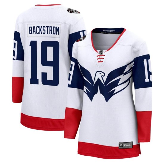 Nicklas Backstrom Washington Capitals Women's Breakaway 2023 Stadium Series Fanatics Branded Jersey - White