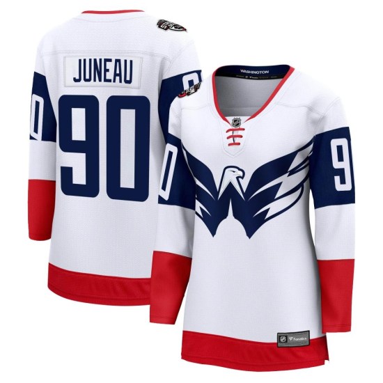 Joe Juneau Washington Capitals Women's Breakaway 2023 Stadium Series Fanatics Branded Jersey - White