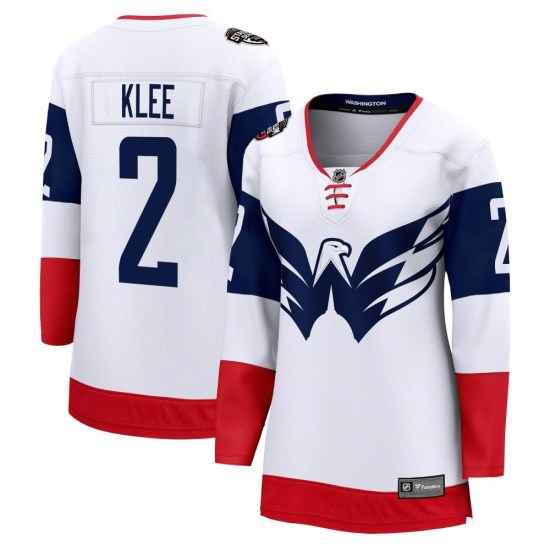 Ken Klee Washington Capitals Women's Breakaway 2023 Stadium Series Fanatics Branded Jersey - White