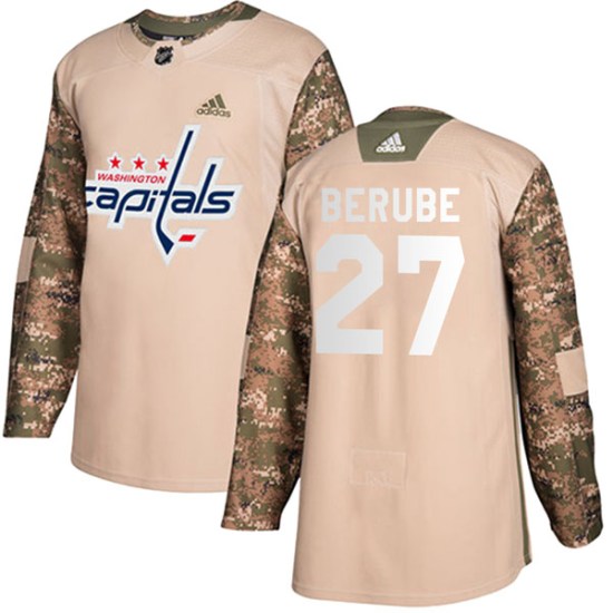 Craig Berube Washington Capitals Authentic Veterans Day Practice Adidas Jersey - Camo