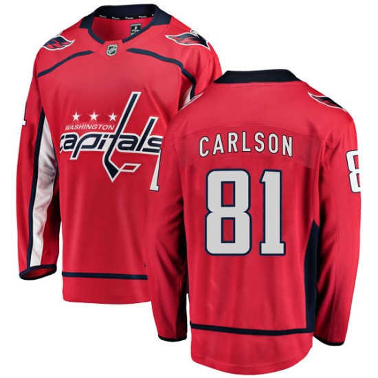 Adam Carlson Washington Capitals Breakaway Home Fanatics Branded Jersey - Red