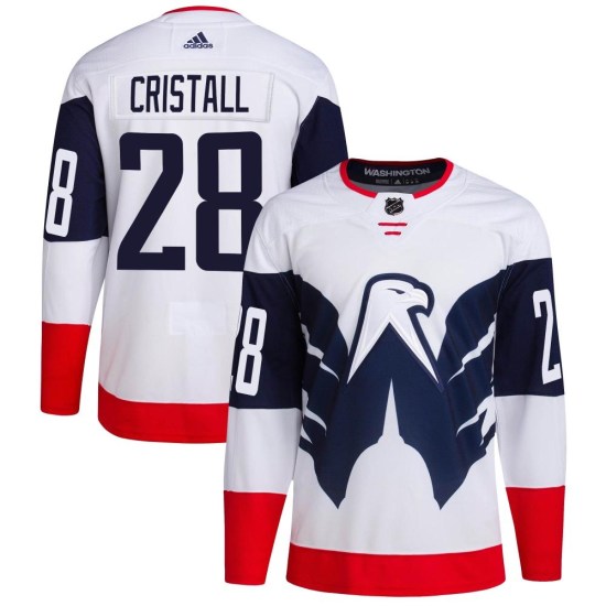 Andrew Cristall Washington Capitals Authentic 2023 Stadium Series Primegreen Adidas Jersey - White
