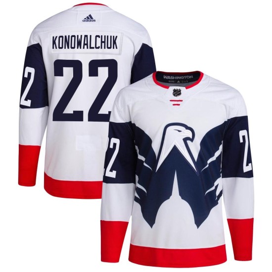 Steve Konowalchuk Washington Capitals Authentic 2023 Stadium Series Primegreen Adidas Jersey - White