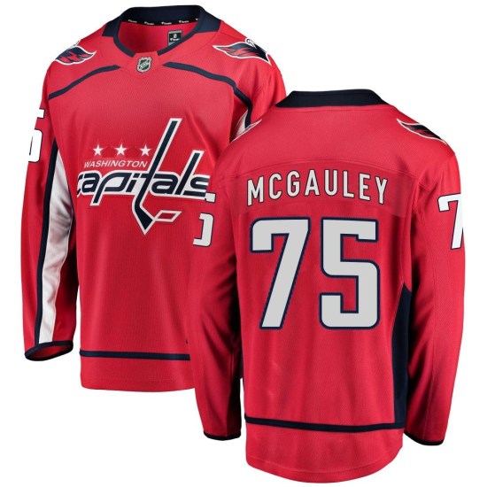 Tim McGauley Washington Capitals Youth Breakaway Home Fanatics Branded Jersey - Red
