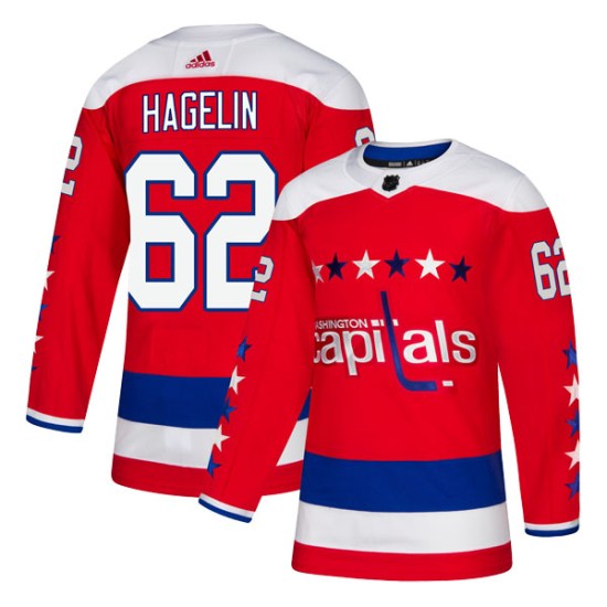 Carl Hagelin Washington Capitals Authentic Alternate Adidas Jersey - Red