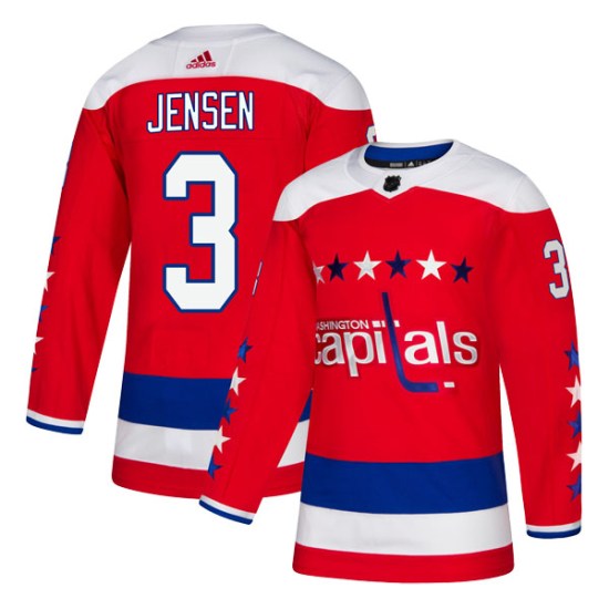 Nick Jensen Washington Capitals Authentic Alternate Adidas Jersey - Red