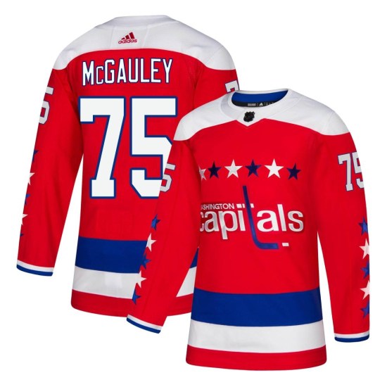 Tim McGauley Washington Capitals Authentic Alternate Adidas Jersey - Red