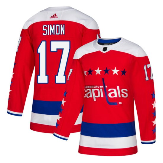 Chris Simon Washington Capitals Authentic Alternate Adidas Jersey - Red