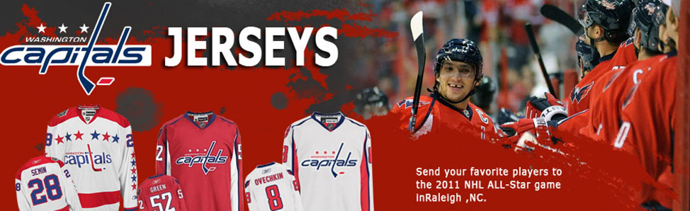Capitals Apparel - Washington Capitals Hockey Jerseys & Apparel